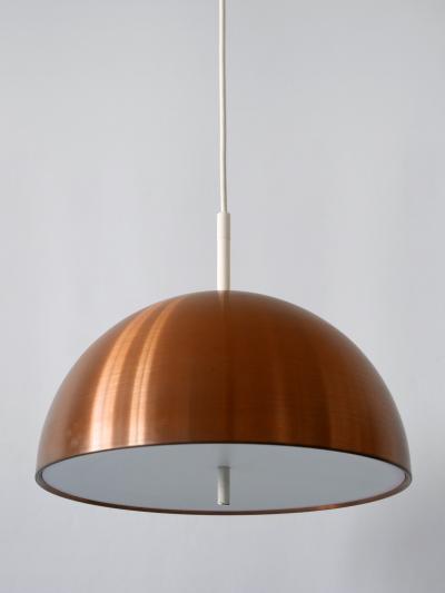 Staff Leuchten Elegant Mid Century Modern Copper Pendant Lamp by Staff Schwarz Germany 1960s