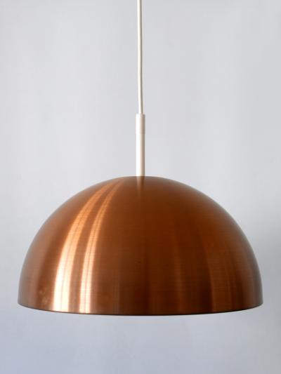  Staff Leuchten Elegant Mid Century Modern Copper Pendant Lamp by Staff Schwarz Germany 1960s