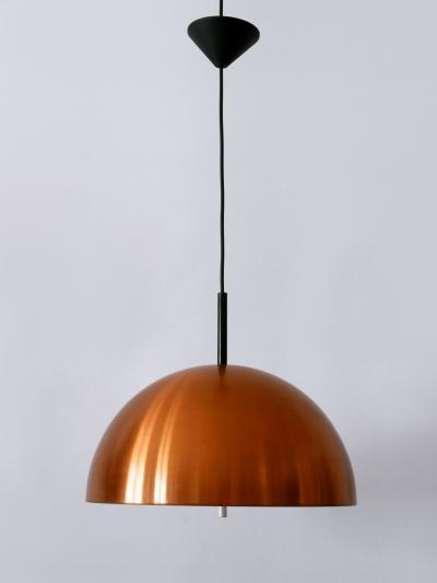  Staff Leuchten Elegant Mid Century Modern Copper Pendant Lamp by Staff Schwarz Germany 1960s