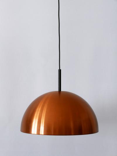  Staff Leuchten Elegant Mid Century Modern Copper Pendant Lamp by Staff Schwarz Germany 1960s