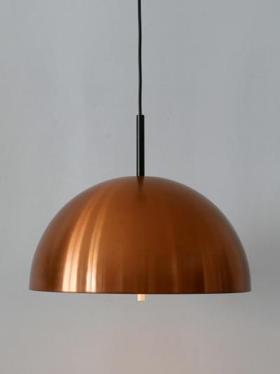  Staff Leuchten Elegant Mid Century Modern Copper Pendant Lamp by Staff Schwarz Germany 1960s