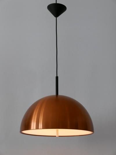  Staff Leuchten Elegant Mid Century Modern Copper Pendant Lamp by Staff Schwarz Germany 1960s