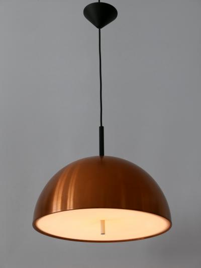  Staff Leuchten Elegant Mid Century Modern Copper Pendant Lamp by Staff Schwarz Germany 1960s