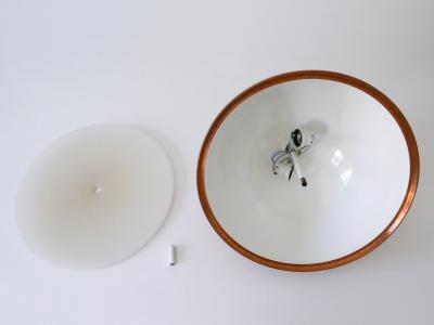  Staff Leuchten Elegant Mid Century Modern Copper Pendant Lamp by Staff Schwarz Germany 1960s