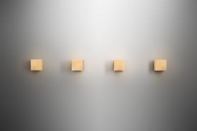  Staff Leuchten Set of Four Cube Wall Lamps by Staff Leuchten Germany ca 1960s