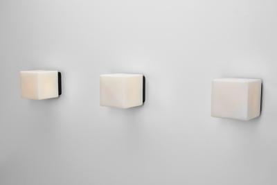  Staff Leuchten Set of Four Cube Wall Lamps by Staff Leuchten Germany ca 1960s