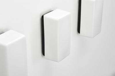  Staff Leuchten Set of Three Opaline Wall Lamps by Staff Leuchten Germany 1960s