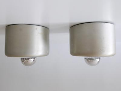  Staff Leuchten Set of Two Mid Century Donut Ceiling Fixtures or Sconces by Staff Germany 1970s