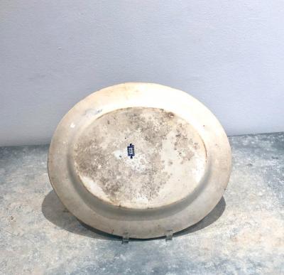  Staffordshire Circa 1870 Staffordshire Victorian Blue and White Platter England