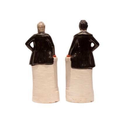  Staffordshire Circa 1875 Staffordshire Figures Moody and Sankey England A Pair