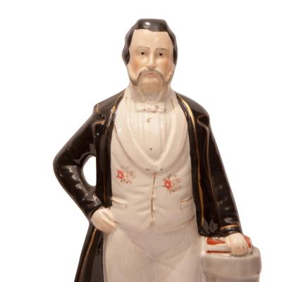  Staffordshire Circa 1875 Staffordshire Figures Moody and Sankey England A Pair