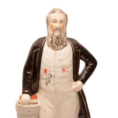  Staffordshire Circa 1875 Staffordshire Figures Moody and Sankey England A Pair