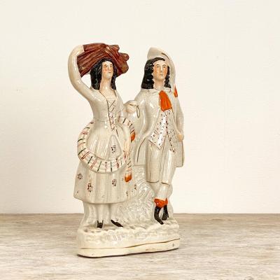  Staffordshire Circa 1880 Staffordshire Figure of a Man and Woman England