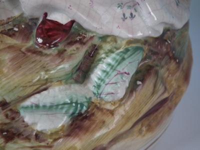  Staffordshire Large Staffordshire Red Riding Hood and Wolf Figure