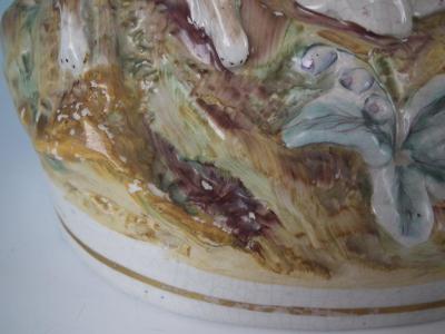  Staffordshire Large Staffordshire Red Riding Hood and Wolf Figure