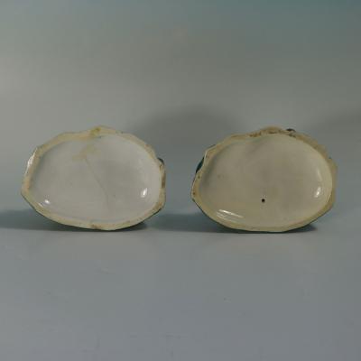  Staffordshire Rare Pair Staffordshire Lion and Lioness Figures