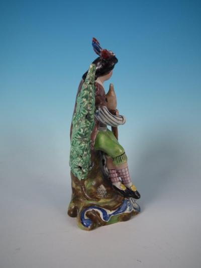 Staffordshire Staffordshire Pearlware Bocage Piper Figure