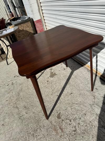  Stakmore Co Mid Century Folding Walnut Dining Table by Stakmore Co 