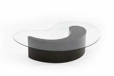  Stamford Modern Apostrophe Coffee Table in Espresso Walnut