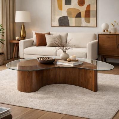  Stamford Modern Apostrophe Coffee Table in Special Walnut