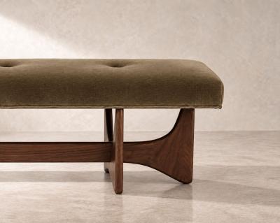  Stamford Modern Artisanal Bench Series 60 in Natural Walnut by Stamford Modern
