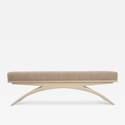  Stamford Modern Convex Bench in White Oak by Stamford Modern