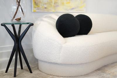  Stamford Modern Orb Accent Pillow in Deep Loden Alpaca by Holly Hunt