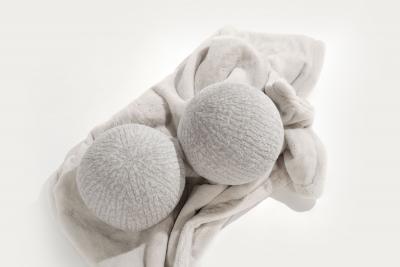  Stamford Modern Orb Accent Pillow in Grey Alpaca by Holly Hunt