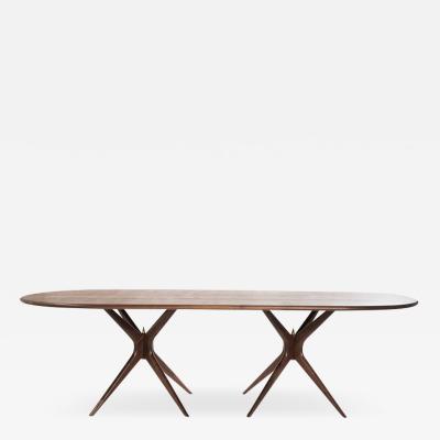  Stamford Modern Stamford Moderns Gazelle Dining Table in Walnut Oval Version