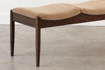  Stamford Modern Wave III Bench in Dark Walnut by Stamford Modern