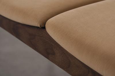  Stamford Modern Wave III Bench in Dark Walnut by Stamford Modern