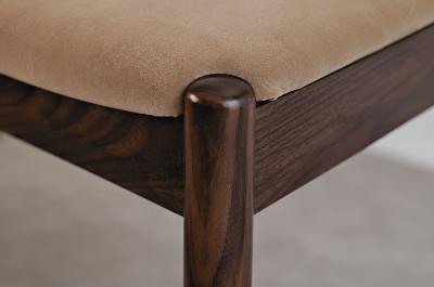  Stamford Modern Wave III Bench in Dark Walnut by Stamford Modern