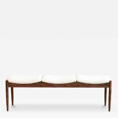  Stamford Modern Wave III Bench in Natural Walnut by Stamford Modern