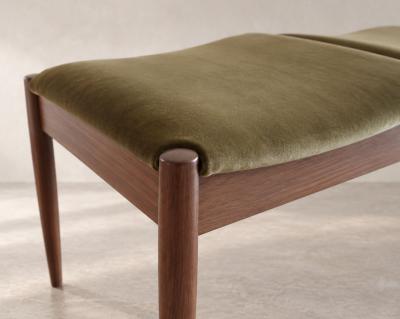  Stamford Modern Wave IV Bench in Special Walnut by Stamford Modern