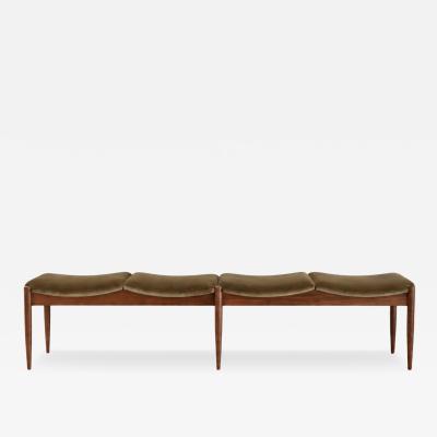  Stamford Modern Wave IV Bench in Special Walnut by Stamford Modern