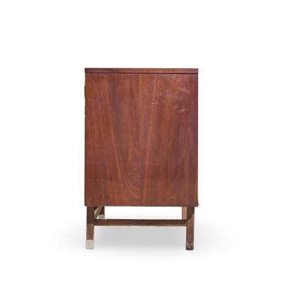  Stanley Furniture Stanley Mid Century Walnut Harlequin Credenza