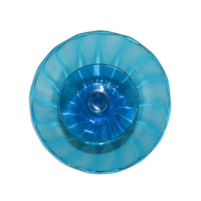  Steuben Glass Set of 2 Steuben Celeste Blue Glass Compotes