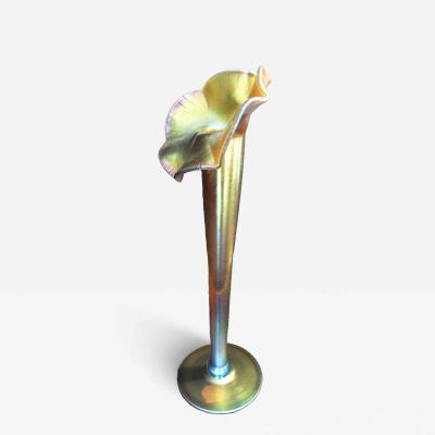  Steuben Glass Steuben Aurene Flower Form Vase