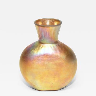  Steuben Glass Steuben Gold Aurene Glass Small Oval vase
