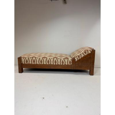  Stickley Furniture Antique Arts Crafts Mission Oak Chaise Lounge Daybed