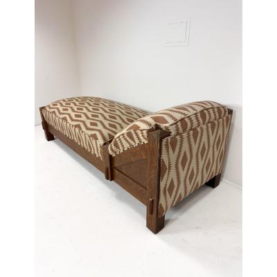  Stickley Furniture Antique Arts Crafts Mission Oak Chaise Lounge Daybed