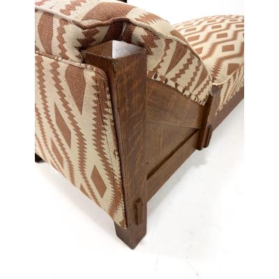  Stickley Furniture Antique Arts Crafts Mission Oak Chaise Lounge Daybed