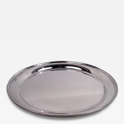  Stieff Stieff American Modern Sterling Silver Round 10 Inch Tray