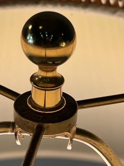  Stiffel Lamp Company EXCEPTIONAL PAIR OF BRASS FLORAL FORM MODERN LAMPS