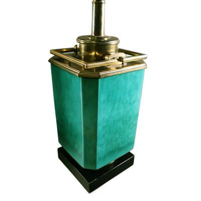  Stiffel Lamp Company Pair of Ceramic and Brass Table Lamps by Stiffel