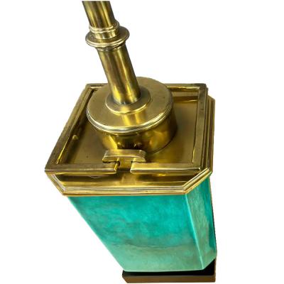 Stiffel Lamp Company Pair of Ceramic and Brass Table Lamps by Stiffel