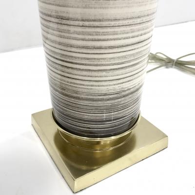  Stiffel Lamp Company Pair of Tall Glazed Lamps by Stiffel