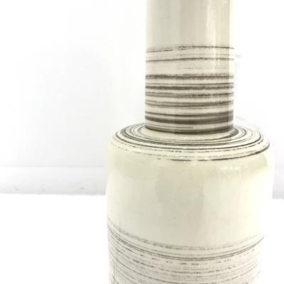  Stiffel Lamp Company Pair of Tall Glazed Lamps by Stiffel