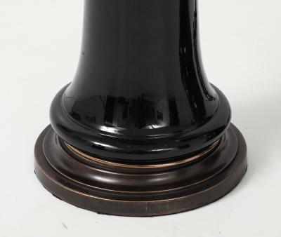  Stiffel Lamp Company Stiffel Black Porcelain Lamps