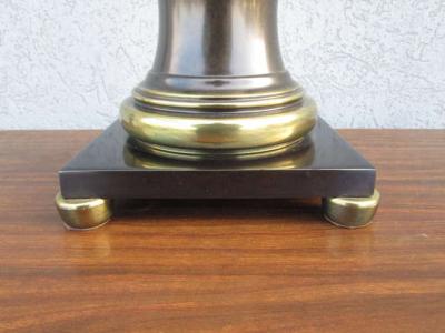  Stiffel Lamp Company Stiffel Patinated Brass Faux Bamboo Lamp